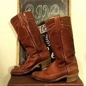 VTG Frye Western Pull On Boots